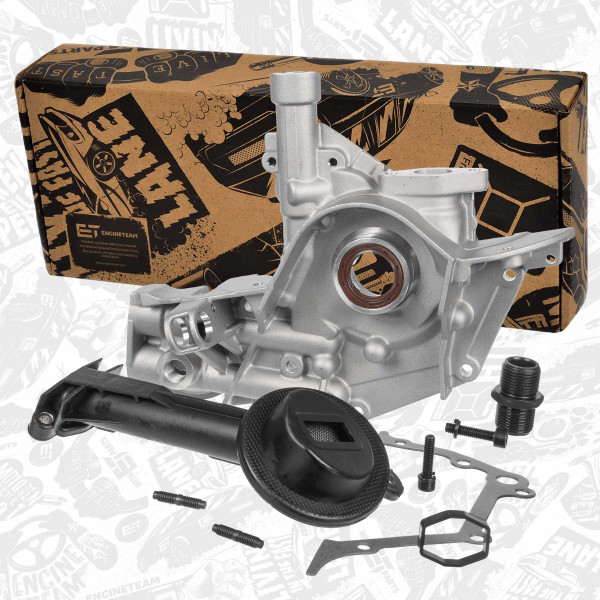 PU0160, Oljepumpe, Pumpa olej.1,4, ET ENGINETEAM, Fiat Alfa Romeo Lancia Opel Combo Strada Punto Qubo Siena Palio Grande Punto Fiorino 500 Doblo Ypsilon Musa Mito 1,4 350 A1.000 2003+, 55195304, 55269961