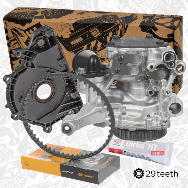 PU0177VR2, Oljepumpesett, Pumpa olej. 2,0TDI Audi DETA/s řemenem,těsněním, ET ENGINETEAM, Audi A4 A5 A6 Q5 2,0TDI DETA 2015+, 04L145208AA, 04L115264A, 04L103151A, D176501A1, 7.24808.33.0
