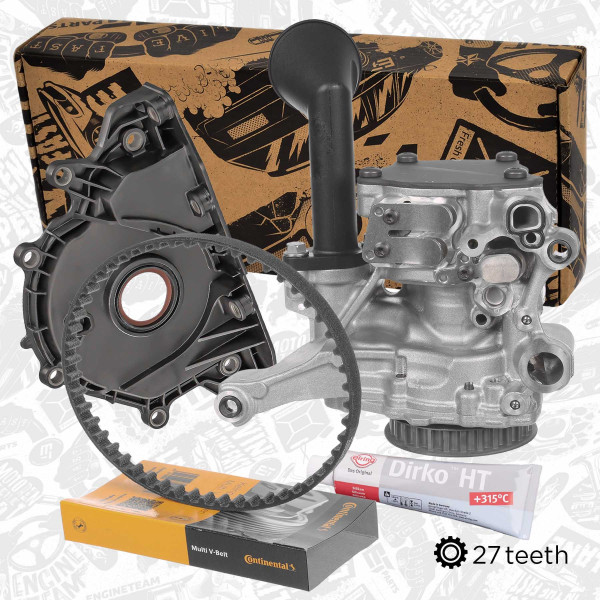 PU0179VR2, Oljepumpesett, Pumpa olej. 2,0TDI CUAA 176kw/s řemenem,těsněním, ET ENGINETEAM, VW Škoda Arteon Passat Tiguan Kodiaq RS 2,0TDI 176kw CUAA 2016+, 04L145208S, 04L115264A, 04L103151A, D176501A1, 7.24808.38.0