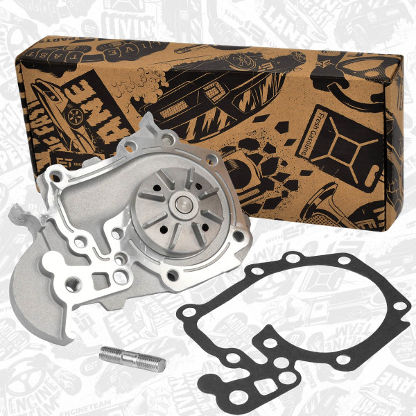 PW0007, Vannpumpe, motorkjøling, Pumpa vodní K7J/K7M, ET ENGINETEAM, Dacia Renault Logan Sandero Kangoo Megane 1,4/1,6 K7J 714 2004+, 7701478018, 7700861686, 8200146298, 50005340, 7.28012.05.0