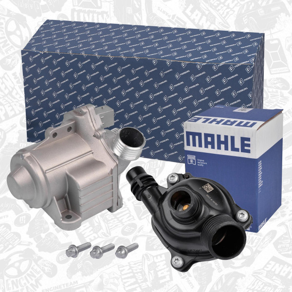 PW0014, Vannpumpe, motorkjøling, Pumpa vodní el.topení+termostat Mahle, ET ENGINETEAM, BMW 1 (E88)  3 (E90) 5 (F10) X5 (E70) Z4 (E89) N 54 B30 A 2006+, 11517563659, 11517568594, 11517588885, 11517632426, 11519455978, 7563659, 7568594, 7588885, 7632426, 9455978, 7544788, 11537544788, 7536655, 11537536655, 11537549476, 7549476