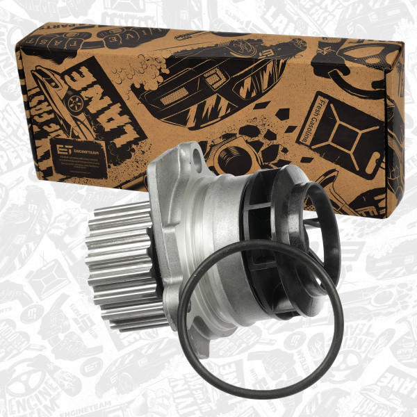PW0019, Vannpumpe, motorkjøling, Pumpa vodní 1,6/2,0 BiTDI/TDI, ET ENGINETEAM, Audi Seat Skoda VW A1 A3 A4 A5 Q5 Toledo Exeo Leon Altea XL Alhambra Yeti Superb Octavia Fabia Golf Caddy Amarok 1,6/2,0 BiTDI/TDI CAYC CJCA 2004+, 03L121011H, 03L121011JX, 03L121011V, 03L121011J, 03L121011, 03L121011HX, 03L121011C, 03L121011X, 03L121011PX, 03L121011P