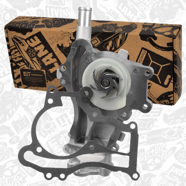 PW0022, Vannpumpe, motorkjøling, Pumpa vodní 1,2/1,4, ET ENGINETEAM, Opel Chevrolet Vauxhall Adam Astra Cascada Corsa Insignia Meriva Zafira Mokka Trax Cruze Orlando Aveo A 12 XER 1,2/1,4 2012+, 1334128, 25193406, 55595610, 1334210, 1334169, 1334228, 25192709, 95524738, 55587345, 55561623, 1334219, 55579016, 55486342, 7.07152.24.0