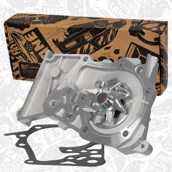 PW0045, Vannpumpe, motorkjøling, Vodní čerpadlo, chlazení motoru 1,4/1,6, ET ENGINETEAM, Dacia Nissan Renault Duster Logan Sandero Kubistar Thalia Scenic Megane Laguna Kangoo Clio  1,4 /1,6 K4M 700 2001+, 210101302R, 7700105176, 7700105378, 7700274330, 8200146297, 8200428447, 8200582675