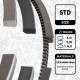 Stempelringsett - R1001100 ET ENGINETEAM - 681646, 060321XF0000, 08-743400-00