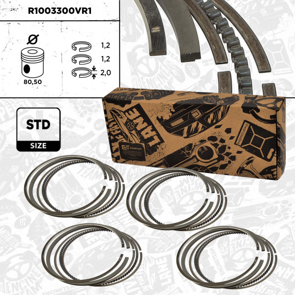 Stempelringsett - R1003300VR1 ET ENGINETEAM - 630451, 9118170, 01202N0
