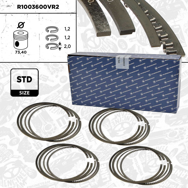 Stempelringsett - R1003600VR2 ET ENGINETEAM - 800071010000