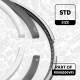 Stempelringsett - R1008200VR1 ET ENGINETEAM - 6110300024, 6110300324, 800048010000