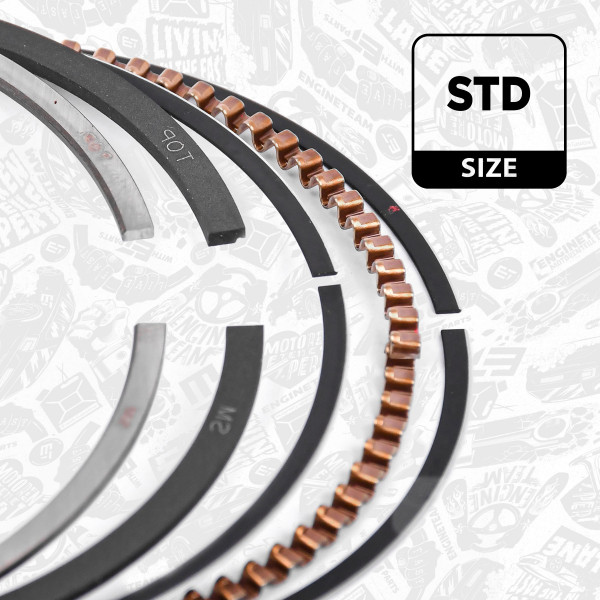 R1012100, Stempelringsett, Sada píst.kr.(1) 1,2i, ET ENGINETEAM, Seat Skoda VW Ibiza IV Cordoba Fabia Rapid Golf Bora CGPA BZG 1,6 16V 1,2 2000+, 030198151E, 03061N0, 08-116100-00, 800054110000
