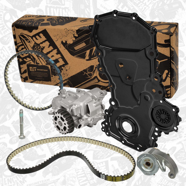 RM0022VR2, Registerreim sett, Sada rozvodového řemene 2,0 EcoBlue / kryt, řemen, olej čerpadlo, ET ENGINETEAM, Ford Tourneo Transit Custom 2,0EcoBlue YMF6 YMFA YMR6 YNFS BLFB 2016+, 2579729, GK2Q-8A615-AB, 2011930, 2082706, GK2Q-6K288-AA, GK2Q-6K288-AB, 2049187, 2168784, 2288815, 2409611, GK2Q-6K245-AC, GK2Q-6K245-AF, GK2Q6K245AD, GK2Q6K245AE, 2301157, 2469401, KK2Q-6059-AB, KK2Q-6C297-AC, KK2Q-6C297-AB, KK2Q6059AB, KK2Q6C297AC, KK2Q6C297AB, 2007926, 2039482, 2213638, GK2Q-6600-EA, GK2Q6600EA, GK2Q-6600-FA, GK2Q6600FA, GK2Q-6K245-AH