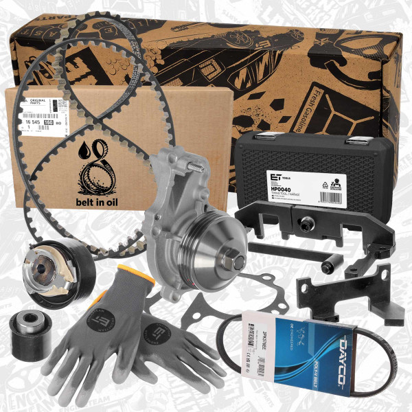 Vannpumpe & registerreim sett - RM0026VR3 ET ENGINETEAM - 9835032380, 9846882380, SU001-A9350