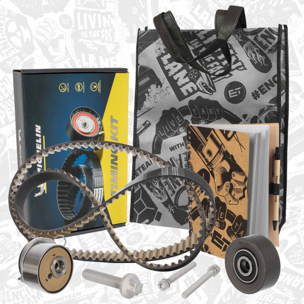 RM0030, Registerreim sett, řemen rozvod.sada 1,6/1,8 FlexFuel, ET ENGINETEAM, Fiat Opel Chevrolet Alfa Romeo Croma Stilo Zafira Vectra Insignia Corsa Astra 159 TRAX Cruze Orlando 1,6/1,8 FlexFuel 2008+, 1629066, 1629095, 95516739, 95518061, 95520406, 1629067, 95516740, 1606314, 1606355, 1606356, 1606426, 93185849, 93196786, 93196787, 95507809