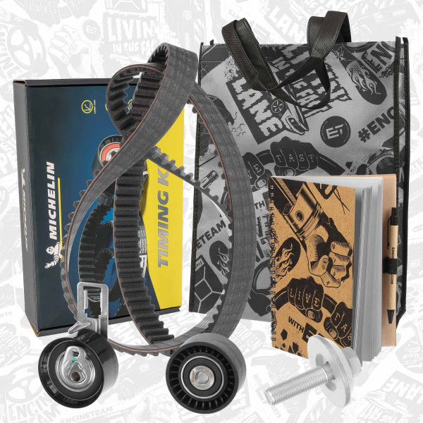 RM0033, Registerreim sett, řemen rozvod.sada 1,6 Hdi/TDCi, ET ENGINETEAM, Citroen Fiat Ford Mazda Peugeot Volvo Berlingo C3 C4 DS4 C5 Scudo Transit Courier Transit Connect Focus Fiesta B-Max C-Max  Ecosport Partner Tepee 5008 308 207 V70 S80 C30 1,6 Hdi/TDCi 9HR (DV6C) 2012+, 0831.W2, 1787857, 31370046, 9467643789, Y655-12-205, 1608747480