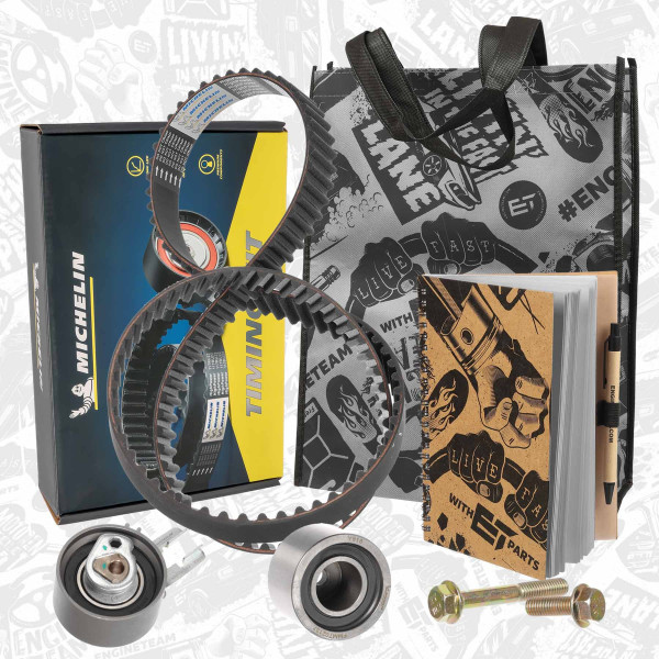 RM0037, Registerreim sett, řemen rozvod.sada 2,4 D/D4, ET ENGINETEAM, Volvo C30 C70 S40 S60 S80 V60 V70 XC70 XC60 XC90 2,4 D/D4 AWD D 5244 T9 2010+, 274247, 30731772, 30777779, 31258306