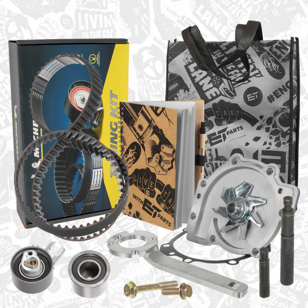 RM0037VR2, Vannpumpe & registerreim sett, řemen rozvod.sada 2,4 D/D4, ET ENGINETEAM, Volvo C30 C70 S40 S60 S80 V60 V70 XC70 XC60 XC90 2,4 D/D4 AWD D 5244 T9 2010+, 274216, 30751022, 31293177, 31293668, 31293979, 8694629, 8694630, 274247, 30731772, 30777779, 31258306, 9995433, 9997005, 9997007