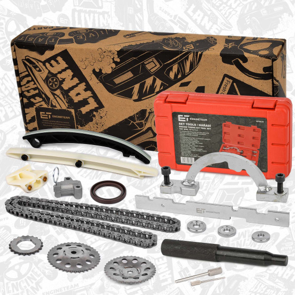 RS0008VR3, Registerkjedesett, Sada rozvodů 1,0/1,2/1,4 16V/bez těsnění,s nářadím, ET ENGINETEAM, Opel Astra Corsa Meriva Tigra 1,0/1,2/1,4i X12XE Z12XE 2006+, 5636360, 90529570, 55562234, 0637241, 95522267, 5636457, 0636376, 0636378, 55352909, 90531863, 9157739, 5636966, 0636821, 55353999, 90531861, 5636248, 5636964, 55353998, 90572153, 55565005, 55353997, 5636965, 90531862, 636808, 5636453, 0636400, 55353162, 55355345, 0614536, 614536