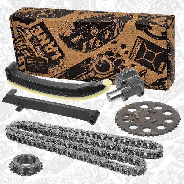 RS0011, Registerkjedesett, Sada rozvodů 0,6i/0,7i, ET ENGINETEAM, Smart Cabrio/City-Coupe/Roadster/Fortwo 0,6/0,7i M 160 E6AL 1998-2007, 0004822V002000000, 1600500211, 1600500211S2, 1600500269, 1600520016, 1600520101, 1600520116, 55195294, 30644, 383200