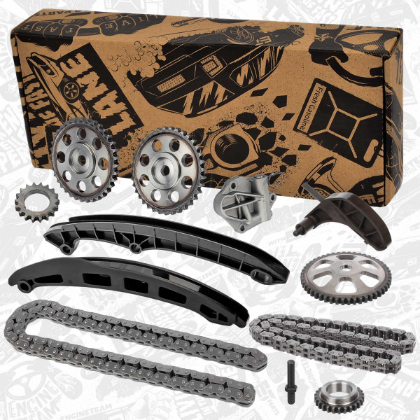 RS0045VR10, Registerkjedesett, Sada rozvodů 1,2i, ET ENGINETEAM, Skoda Seat VW Ibiza Toledo Fabia Rapid Roomster Polo 1,2 CGPA 2008+, 03E115225, 03E109507AA, 03E105209N, 03E115121E, 03E109511A, 03C109158A, 03C109158, 03C109158B, 03E109507AE, 03C109469K, 03C109469L, 03C109469J, 03C109509P, 03E109571D, 03E105209S