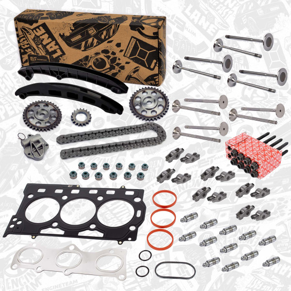 RS0045VR3, Registerkjedesett, Sada rozvodů 1,2i 12V/tes,sroub,ventil ET, ET ENGINETEAM, Skoda Fabia Roomster, VW Polo, Seat Ibiza 1,2i 12V CGPA CGPB CGPC 2008+, 03C109158A, 03C109158, 03C109158B, 03E109507AE, 03C109469K, 03C109469L, 03C109469J, 03C109509P, 03E109571D, 03E105209S, 036103384B, 036109611K, 036109611AE, 036109601S, 036109601AD, 036109601AK, 036109601AL, 03C109601J, 030109423, 030109423A, 03109423A, 036109411, 036109411C, 036109411D, 03E103383H, 036109675A, 03E253039A, 03E129717B, N90951301, 03E253039