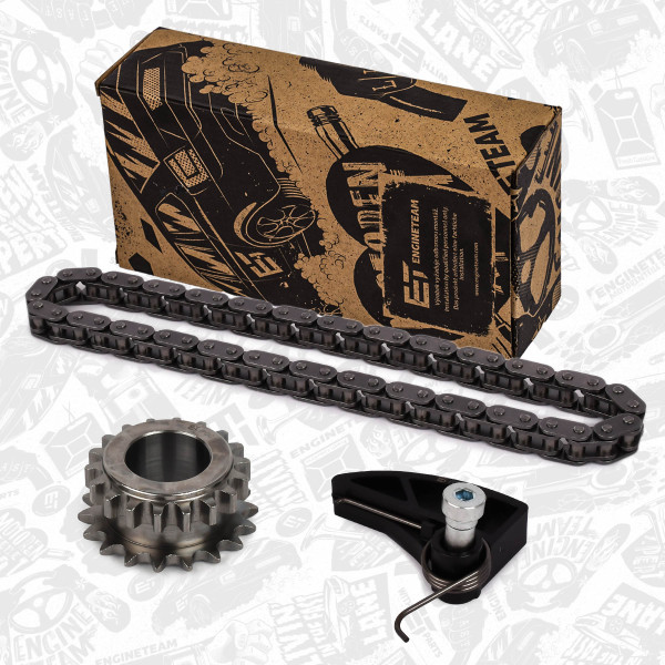 RS0048, Kjedesett, oljepumpemotor, Sada rozvodů olej čerpadla - pro článkový řetěz, ET ENGINETEAM, Skoda VW Audi Seat Roomster Passat GOlf Ibiza A3 1,4TSI BTS CNFA BLF 2013+, 03C105209BE, 03C105209AC, 03C105209P, 03C115230C, 030115230, 03C109507J, 03C109507AE