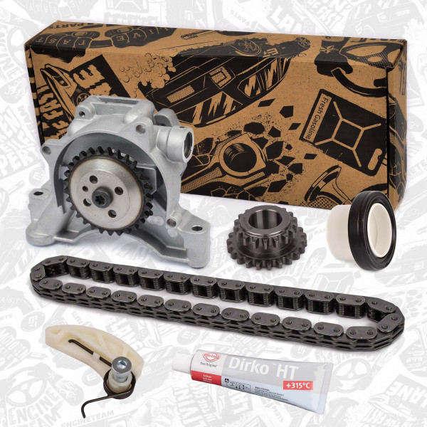 RS0051VR1, Kjedesett, oljepumpemotor, Sada rozvodů olej čerpadla - pro typ řetězu Morse/s pumpou, ET ENGINETEAM, Skoda Octavia Yeti VW Audi Seat 1,4TSI CTJB, CAVE 2007+, 03C105209AG, 03C115225A, 03C109507AF, 03C115105AC, 03C115105AD, 03C115105AG, 03C115105Q, 038103085E
