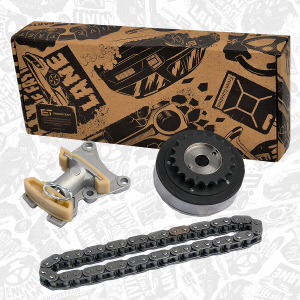 RS0061, Registerkjedesett, Sada rozvodů 2,0TFSi/řetěz+napínák vč.VVT, ET ENGINETEAM, Skoda Octavia, VW Golf Passat, Audi Seat 2,0TFSi 16V BWA BLR 2005+, 06F109088J, 06F109088G, 06F109088C, 06D109229B, 06F109217A, 06D109229A