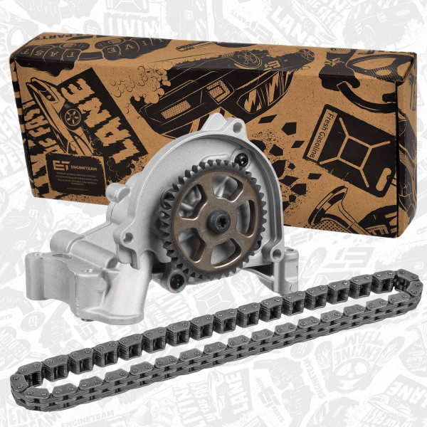 RS0071, Kjedesett, oljepumpemotor, Olej čerpadlo + řetěz 1,2 TSI CBZA, ET ENGINETEAM, Audi Seat Skoda VW A3 Altea LEON Fabia Roomster  Rapid Caddy 1,2 TSI CBZA CBZB 2010+, 03F115225, 03F115105D