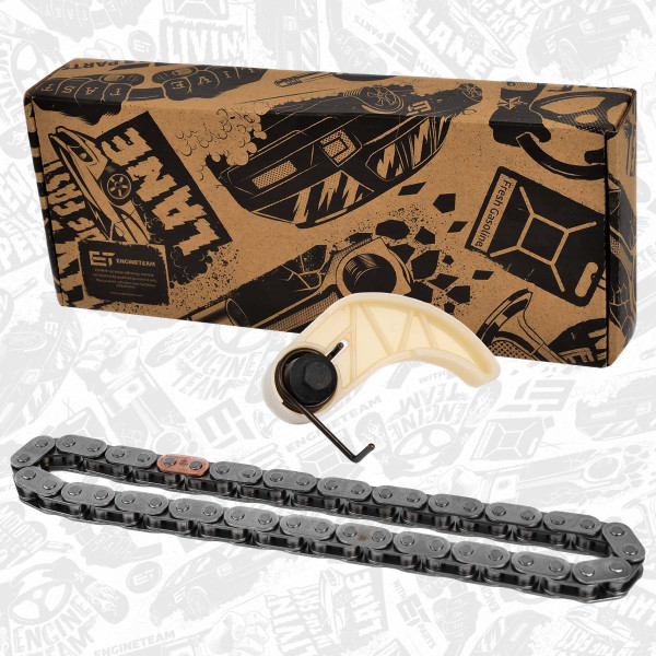 RS0076, Registerkjedesett, Sada rozvodů 1,9 TDI/řetěz+napínák, ET ENGINETEAM, Audi Seat Skoda VW A3 Altea Octavia Caddy III 1,9 TDI 2,0 TDI BXE BMN 2004+, 038115130, 038115230A, 038115230D, 038115105C, 7.07919.17.0