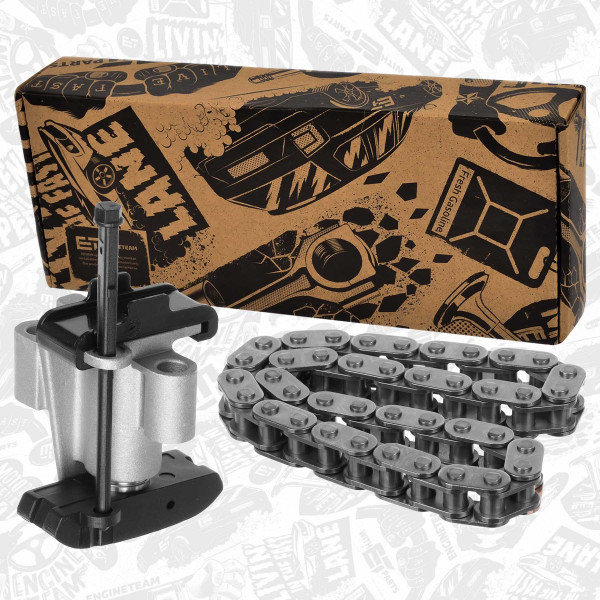 RS0077, Registerkjedesett, Sada rozvodů 2,2HDi/řetěz+napínák, ET ENGINETEAM, Citroen Ford Peugeot Fiat C4 Grand Picasso II C5 III Mondeo IV 508 SW 5008 2,2 Hdi 2,2 TDCi 2007+, 0816.F6, 1427902, 9464474289, 0816.F6S1, 1427902S1, 9464474289S1, 0849.30, 0000084930