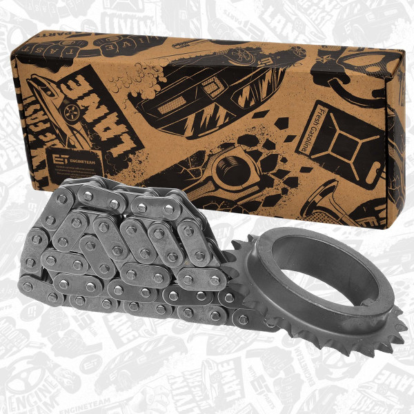 RS0121, Kjede, oljepumpedrift, Sada rozvodů 1,6 DCi, ET ENGINETEAM, Mercedes-benz Nissan Opel Renault C 200 Qashqai Vivaro Fluence 1,6 DCi OM 626.951 R9M 2011+ , 150A00005R, 150430188R, 150A09681R, 150A05414R