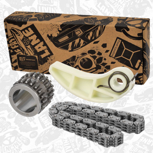 RS0140, Kjedesett, oljepumpemotor, Sada rozvodů olej čerpadla 0,9/1,2 Tce, ET ENGINETEAM, Renault Dacia Mercedes-benz Nissan Captur Clio Kangoo Grand Scénic Megane Twingo Sandero Logan Duster Dokker Citan Qashqai Micra Juke H4B 400 H5F 403 0,9/1,2 TCe 2012+, 150A03349R, 13021EE50D, 150413327R, 150718102R