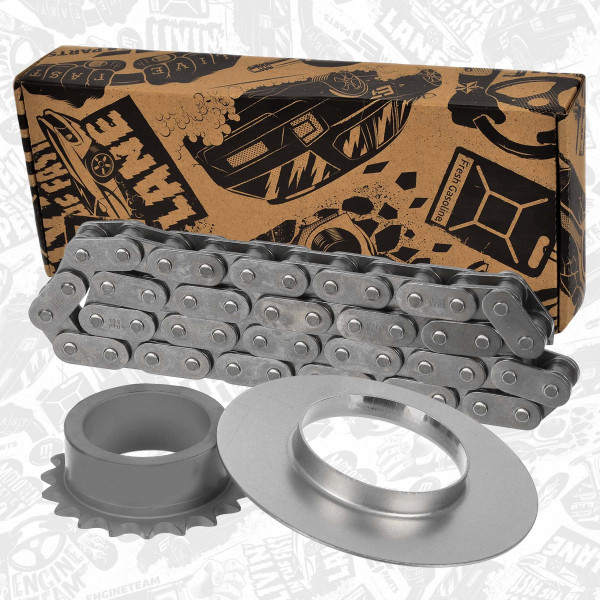 Kjedesett, oljepumpemotor - RS0150 ET ENGINETEAM - 15041-00QAB, 4506037, 7701472703