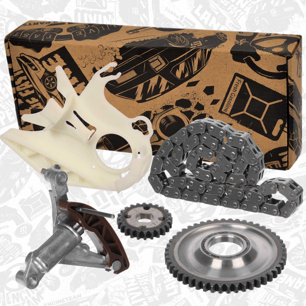 Kjedesett, oljepumpemotor - RS0151 ET ENGINETEAM - 11417605366, 11417605367, 11418663609