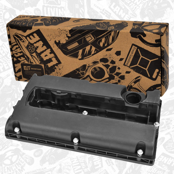 RV0010, Ventildeksel, Kryt hlavy válce 1,6, ET ENGINETEAM, Fiat Opel Stilo Astra Vectra Zafira Z16 XEP 1,6 2003+, 55556284, 5607159, 5607592, 24440090