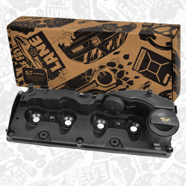 RV0018, Ventildeksel, Kryt hlavy válce 1,6 TDI, ET ENGINETEAM, Audi Seat Škoda VW A1 Q3 Alhambra Toledo Octavia Rapid Caddy Golf CAYB CLNA 1,6 TDI 2008+, 03L103469R, 03L103469C