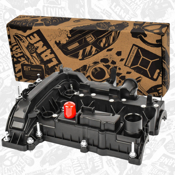 RV0025, Ventildeksel, Kryt hlavy válce 1,0 EcoBoost, ET ENGINETEAM, Ford B-MAX C-MAX Fiesta Ecosport Focus M1DA 1,0 EcoBoost 2013+, CM5G6K271CD, CM5G6K271CE, CM5G6K271CF, CM5G6K271CG, CM5G6K271CH, CM5G6K271CJ, CM5G6K271CK, CM5G6K271CL, CM5G6K271CM, 1761121, 1762645, 1773560, 1799832, 1813934, 1824207, 1837482, 1891210, 2353520