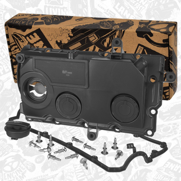 RV0038, Ventildeksel, Kryt hlavy válce 1,9 TDI, ET ENGINETEAM, Audi Seat Skoda VW A3 Altea Altea XL Leon Ibiza Toledo Superb Octavia Roomster Caddy Golf Jetta Passat Touran BLS BMP BXJ 1,9 TDI 2003+, 03G103469G, 03G103469M