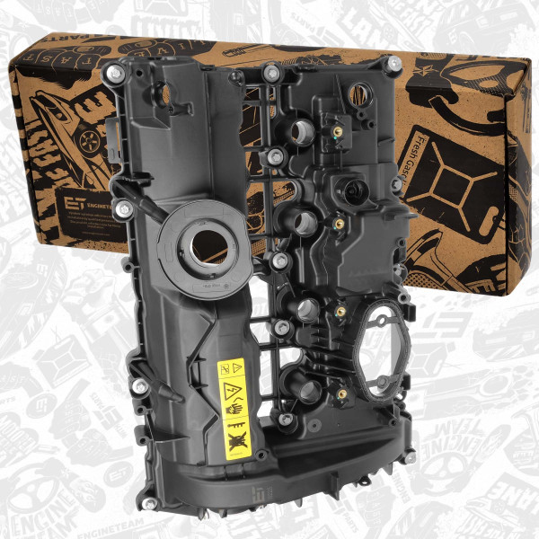 RV0048, Ventildeksel, Kryt hlavy válce N48 A20 B, ET ENGINETEAM, BMW 2 Active Tourer (F45) 225 i 3 (G20, G80, G28) 330 i 5 Touring (G31) 520 i Mild-Hybrid B48 B20 A 2018+, 11121020868, 11128681985, 1020868, 8681985