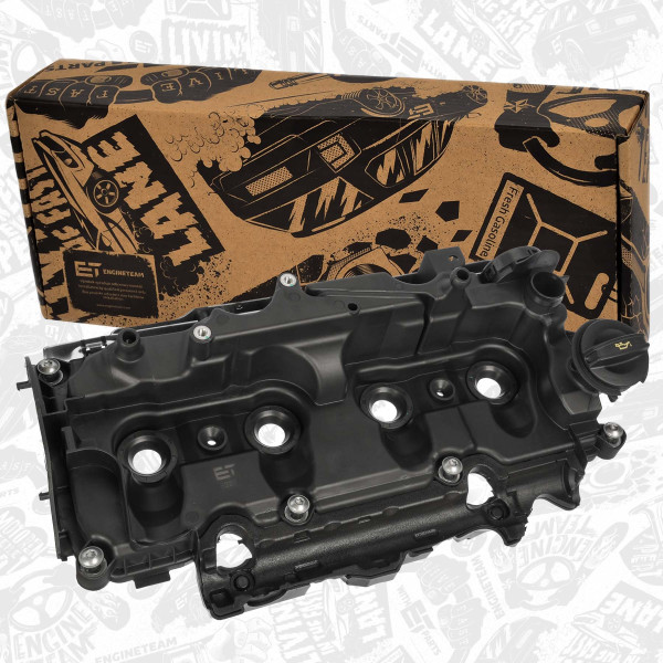 RV0052, Ventildeksel, Kryt hlavy válce 2,0 TDI, ET ENGINETEAM, Audi Seat Skoda VW Cupra A3 Q2 Q3 Formentor Ateca Superb Octavia Kodiaq Tiguan Passat Golf Arteon 2,0 TDI 2020+, 05L103469C, 05L103469D, 05L103469E