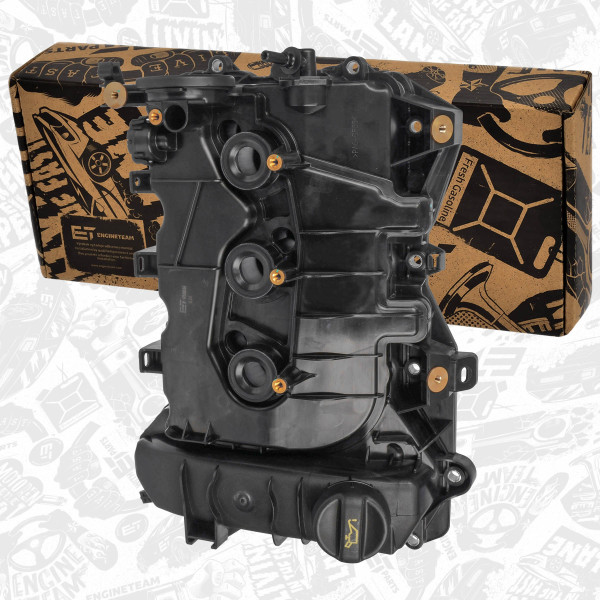 RV0056, Ventildeksel, Kryt hlavy válce 1,2 VTI/PureTech, ET ENGINETEAM, Citroen Peugeot DS Opel C-ELYSEE C1 C4 Cactus C3 AirCross C3 DS3 108 208 2008 Crossland 1,2 VTI/PureTech 2014+, 9811067580, 9806820880