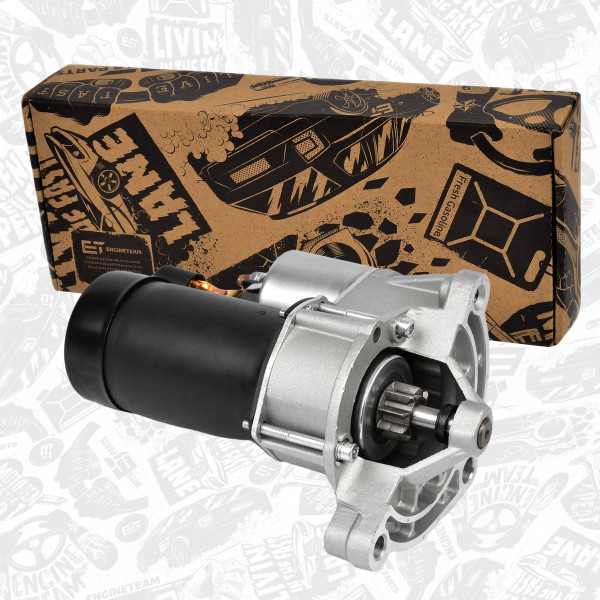 ST0003, Starter, Starter CITROEN 1,4 2006+, ET ENGINETEAM, Citroen Fiat Peugeot C2 C3 Nemo Qubo 207 307 Partner 150B (XY8) M4A 2006+, 91536242, 95155198, 95624960, 95667752, 95667753, 96028857, 96052193, 96087192, 96093132, 97530824, 5802A0, 5802C2, 5802C9, 5802CC, 5802CG, 5802E8, 5802EP, 5802J1, 5802M9, 5802N0, 5802N2, 5802N3, 5802P8, 5802Q1, 5802R4, 9605219380, 9633292480, 9658308780
