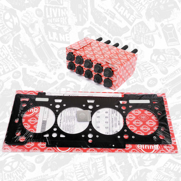 TH0020BTVR1, Tetning, topplokk, Těsnění hl.válců 1,6 16V/šrouby, ET ENGINETEAM, Renault Dacia Clio Kangoo Duster Logan K4M 1,6 2010+, 7700112739, 8200356346, 7701471373, 071.290, 61-31675-00, 071.291, 071.292