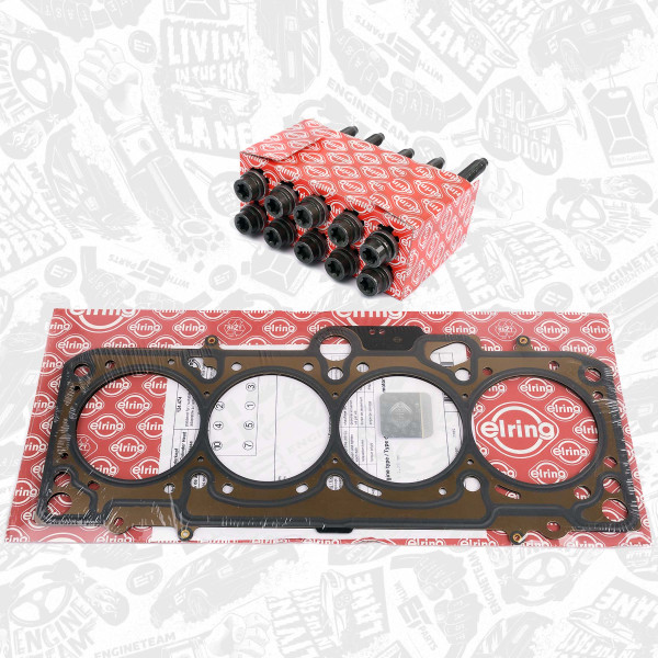 TH0024BTVR1, Tetning, topplokk, Těsnění hl.válců 1,6i/Oct./šrouby, ET ENGINETEAM, Adui Seat Skoda VW A3 Altea Xl Octavia Golf V CCSA 2005+, 06B103383AG, 06A103384C, 124.471, 61-31280-00, 124.473, 124.474, 475.920