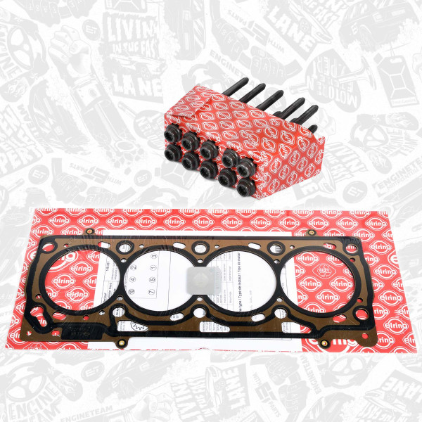 TH0026BTVR1, Tetning, topplokk, Těsnění hl.válců 1,4i/síla 0,64mm/kov/šrouby, ET ENGINETEAM, Audi Seat Skoda VW A2 Altea XL Octavia II Caddy III 1,4 AUB BUD 2000+, 036103383AJ, 036103384B, 036103383AM, 148.331, 61-34075-00, 187.311