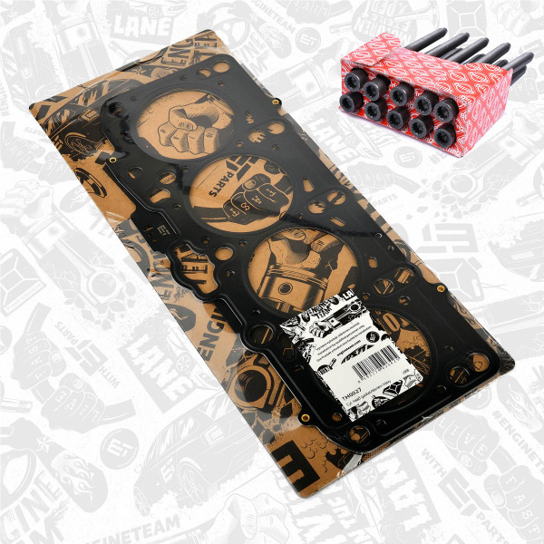 TH0027BT, Tetning, topplokk, Těsnění hl.válců 1,9TDI/Oct/síla 1,57mm/šrouby, ET ENGINETEAM, Audi Seat Skoda VW A4 Alhambra Octavia II Passat 1,9 TDI ATD BXE 2000+, 038103383DF, 038103384, 1100655, 150.161, 61-34250-10, 150.162, 235.011