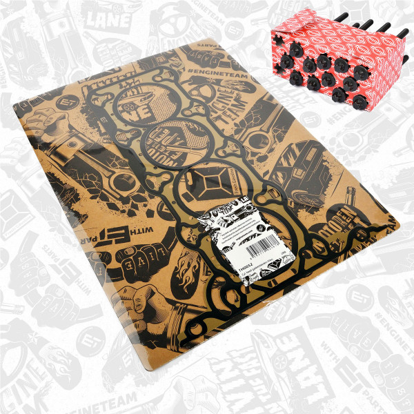 TH0052BT, Tetning, topplokk, Těsnění hl.válců 1,2 16V/šrouby, ET ENGINETEAM, Opel Agila Astra Corsa Meriva Tigra Z 12 XE 1,4 2003+, 11141-84E50, 5607837, 1114184E50, 93177159, 61-36225-00, 808.132, 808.133, 808.134