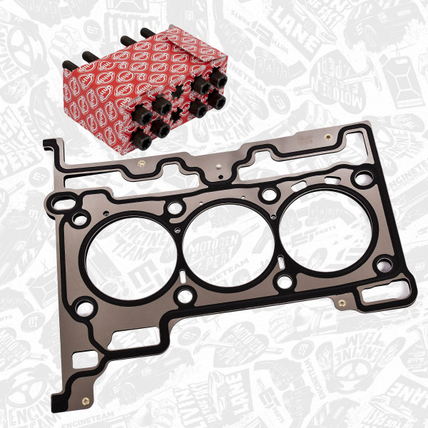 TH0073BT, Tetning, topplokk, Těsnění hl.válců/Cyl.3/šrouby, ET ENGINETEAM, Ford B-Max C-Max Fiesta Mondeo Focus Transit Curier Tourneo Connect SFCA M1CA 1,0 EcoBoost 2014+, 1939521, DM5G6051AA, 1771609, CM5G6051GC