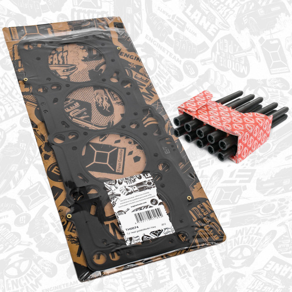 TH0074BT, Tetning, topplokk, Těsnění hl.válců 2,0TDI/síla 1,63mm/2z./se šrouby, ET ENGINETEAM, Audi Seat Skoda VW A3 A3 quattro A4 A6 Altea XL Toledo Superb Octavia  Touran Passat Golf AZV BKD 2,0 TDI 2007+, 03G103383A, 03G103383AB, 068001457AA, 150.390, 61-33770-10, 876.761, 305.430