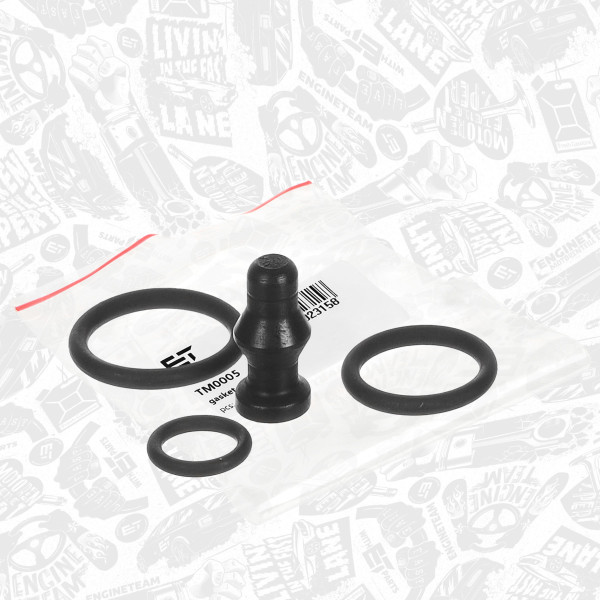 TM0005, Tetningssett, innsprøyt.dyse, Těsnění vstřikovací trysku /1vál., ET ENGINETEAM, Škoda Octavia II Superb II VW Passat golf Audi A3 A6 BKD BMN 2,0TDI 2003+, 03G198051A, 15-38642-04, 235.590