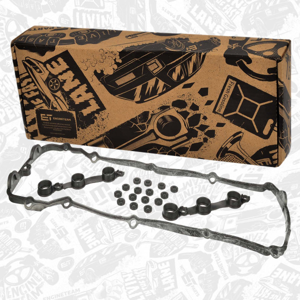 TM0043, Tetningssett, topplokkdeksel, Sada Těsnění, Kryt Hlavy Válce M52, ET ENGINETEAM, BMW 3 (E36) 320 i 3 (E36) 328 i 3 Touring (E36) 323 i 5 (E39) 520 i 5 Touring (E39) 523 i Z3 Roadster (E36) 2.8 i 5 Touring (E39) 528 i N52 B20 1995+, 11120034108, 318.580